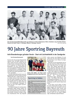 90 Jahre Sportring Bayreuth