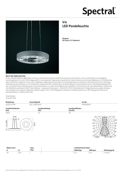 Iris LED Pendelleuchte