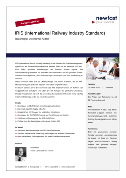 IRIS (International Railway Industry Standard)