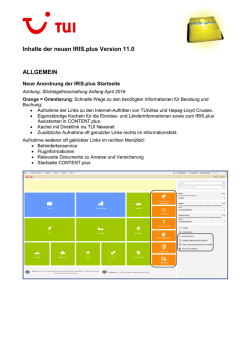Informationen zur neuen Iris.plus-Version 11.0 - travel-IT