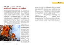 IRIS auch f&uuml;r Mittelst&auml;ndler?