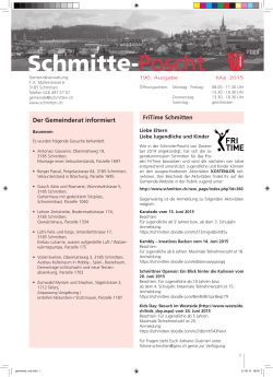 Schmitte-Poscht - Gemeinde Schmitten