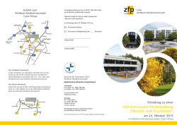 internationalen Veranstaltung „Mensch und Psychiatrie“