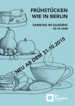 frühstücken wie in berlin neu ab dem 31.10.2015
