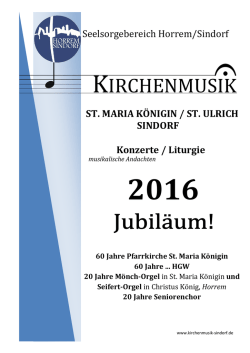 Jahresprogramm 2016