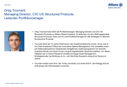 Greg Tournant Managing Director, CIO US Structured Products