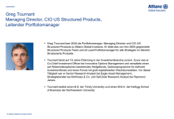 Greg Tournant Managing Director, CIO US Structured Products