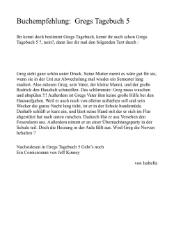 Isabella_GregsTagebuch - NiBiS WordPress Netzwerk