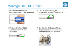 Montage DD-, DB-Dosen