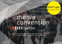 start-ups - Media Convention Berlin