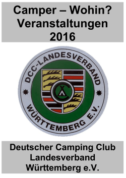 Camper Wohin 2016 - DCC LV Württemberg eV