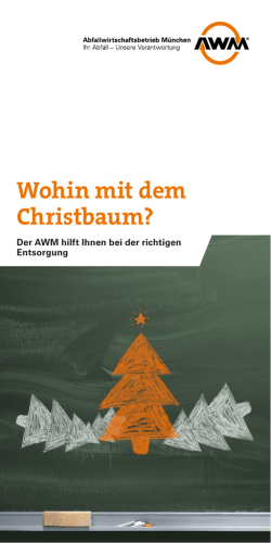 Wohin mit dem Christbaum?