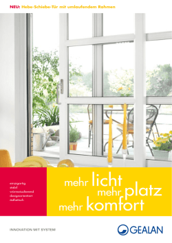 Hebe-Schiebe-T&uuml;r mit verschwei&szlig;ter Zarge