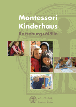Broschüre Kinderhäuser - Montessori