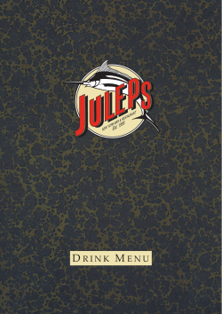 Drink-menue in PDF - Juleps New York Bar
