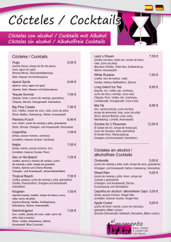 Cócteles / Cocktails