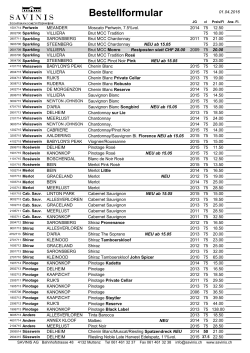 Produktliste als PDF