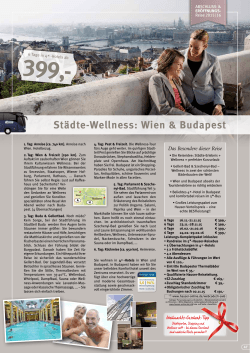 Städte-Wellness: Wien & Budapest - Hauser