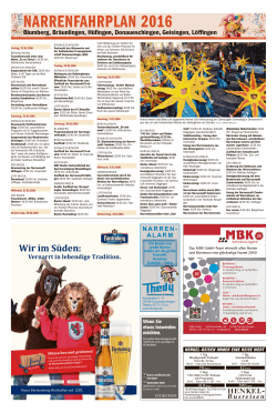 narrenfahrplan 2016