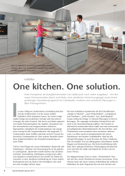 One kitchen. One solution.