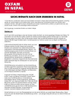 Sechs Monate nach dem Erdbeben in Nepal PDF