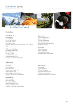 Hofl&auml;den im Meraner Land