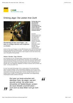 Erlkönig-Jäger: Die Letzten Ihrer Zunft – ADAC move