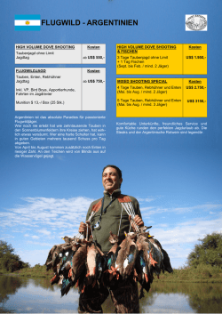 HE Jagdreisekatalog 2016 - Flugwild