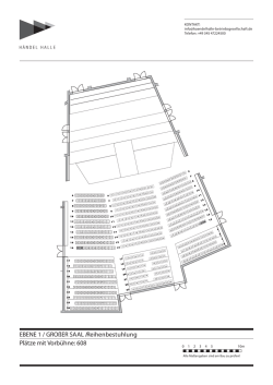 EBENE 1 / GRO&szlig;ER SAAL / Reihenbestuhlung Pl&auml;tze mit Vorb&uuml;hne