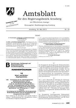Amtsblatt - Bezirksregierung Arnsberg
