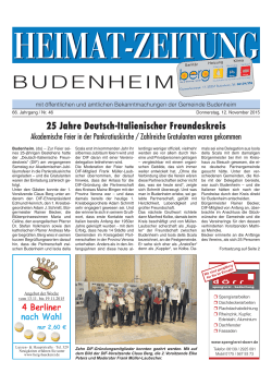 budenheim - Deutsch Italienischer Freundeskreis Budenheim