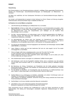 Hausordnung - Studentenwerk Aachen