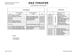 Zeitplan - Bundeswettbewerb Gesang Berlin