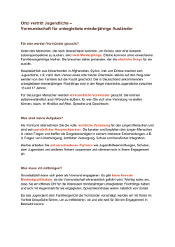 Infoblatt des Jugendamtes - Freiwilligenagentur Magdeburg