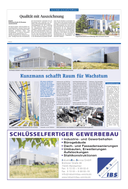 PDF - IBS IndustrieBau Service Karlsruhe