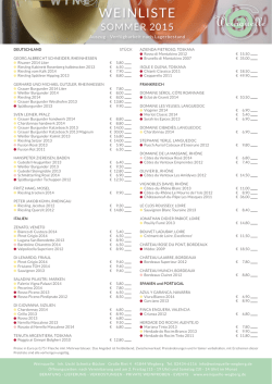 weinliste als pdf - Weinquelle Wegberg