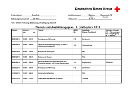 Dienst - Deutsches Rotes Kreuz Buldern eV