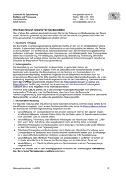 Informationen zu Nutzungsrechten