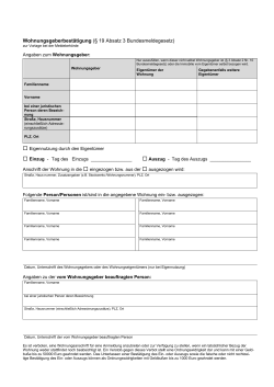 Wohnungsgeberbestätigung