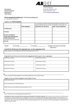 Wohnungsgeberbestätigung