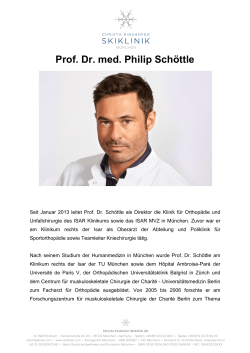 Prof. Dr. med. Philip Schöttle