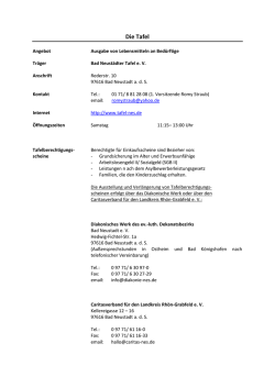 Die Tafel - Landkreis Rh&ouml;n