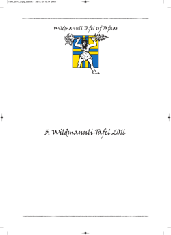 3. Wildmannli-Tafel 2016 - Wiitblick Davos Klosters