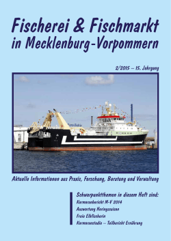 Ausgabe 2 / 2015 - Landesfischereiverband MV eV