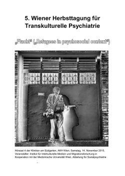 5. Wiener Herbsttagung für Transkulturelle Psychiatrie