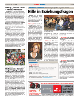 Hilfe in Erziehungsfragen