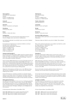 Herausgeberin Schweizerische Nationalbank Statistik Postfach, CH