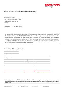 SEPA-Lastschriftmandat (Einzugserm&auml;chtigung)