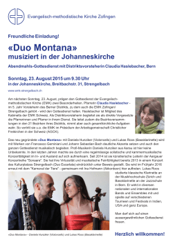 Duo Montana - EMK Zofingen
