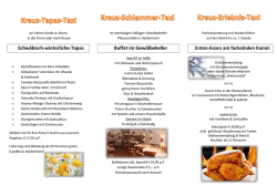 Schwäbisch-winterliche-Tapas Buffet im
